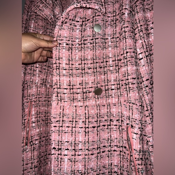 💗SHEIN classy plaid double breasted coat size 4X - Picture 5 of 8